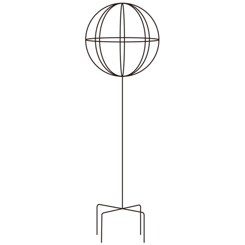 风车茉莉铁线莲爬藤架蓝雪花棒棒糖花架子花盆支架杆铁艺球形造型