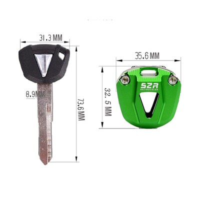 好货适用川崎Z750Z800Z650z900Z1000z400Ninja400钥匙头车匙盖