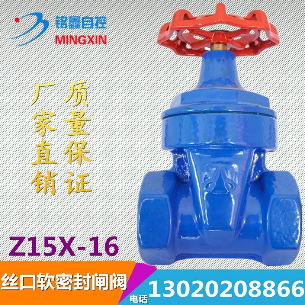 。丝口软密封闸阀Z15X-16丝口弹性座封闸阀DN40 32 25 20 DN80 12