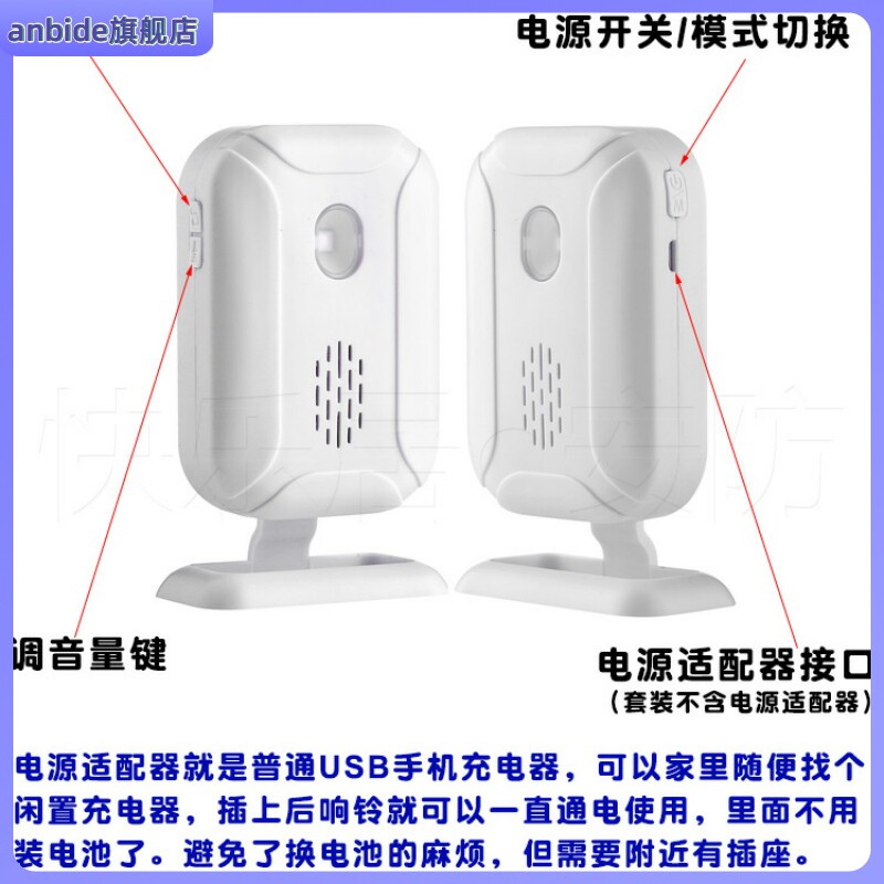 好货不误报 开门感应器 冰柜冰箱开门提醒器 防盗器 每次开门响一