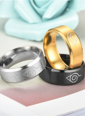 New Leaf Ring Konoha Uzumaki Symbal Logo Sign Sasuke Itachi