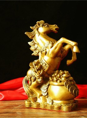 纯铜马摆件工艺品马到成功马办公室客厅招财生肖马饰品特大号
