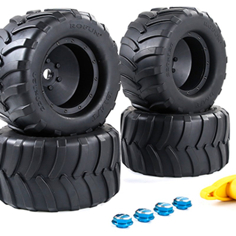 若凡通用轮胎配件1:5大脚胎TRAXXAS X-MAXX 大X轮胎4个送螺母扳手