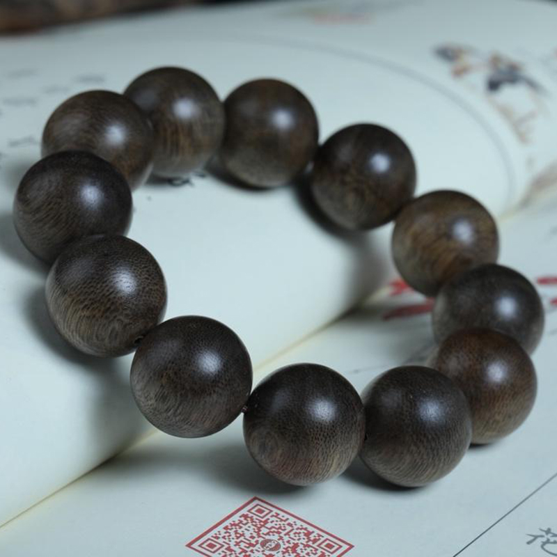 天然保真老料印尼加里曼丹沉香手串男女108颗手链木佛珠结香文玩