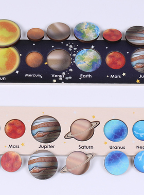 极速Montessori Wooden Solar System 8 Planets Puzzle Board Ga