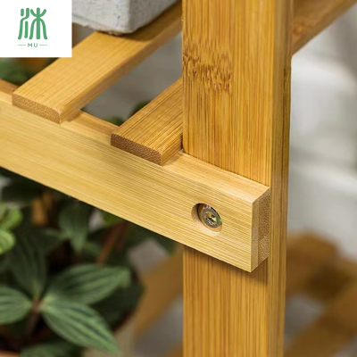 极速Solid wood flower shelf floor type multi-layer decoratio