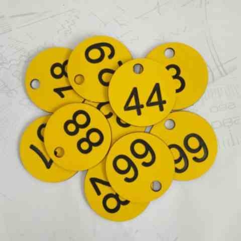 个性幼儿园水杯号码牌数字挂牌冒菜洗浴编号牌叫号吊牌分类标记牌