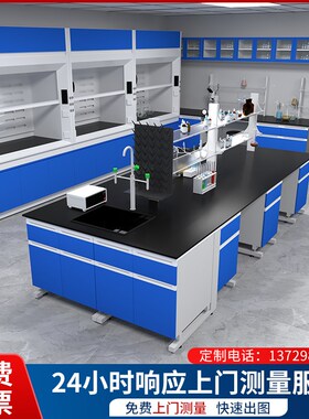 实验台实验室工作台化验室操作台全钢中央台钢木边台试验桌通风橱