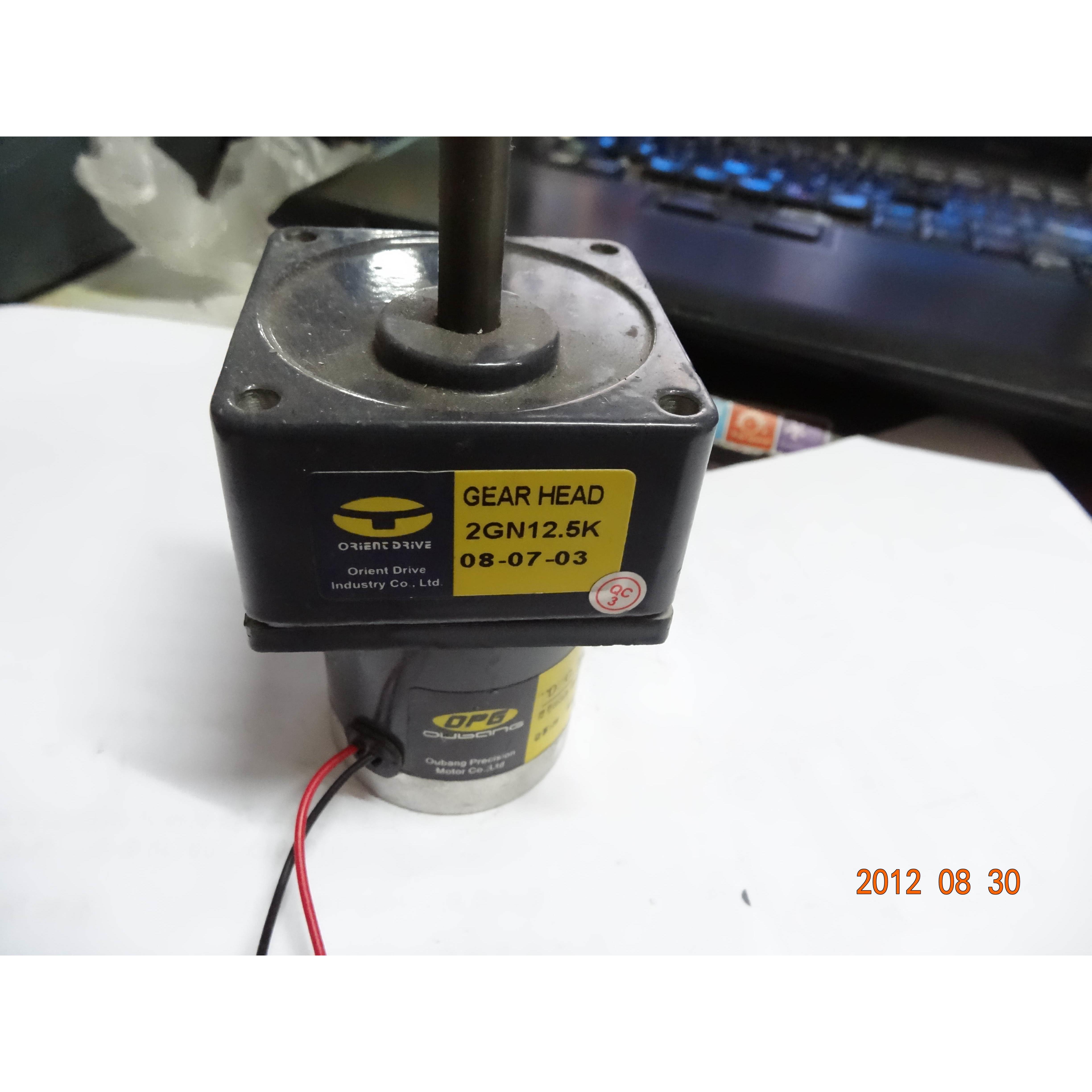 OPG/正科 07S4GN-24V/12V 1800转 4GN180K转速10转轴10键槽4