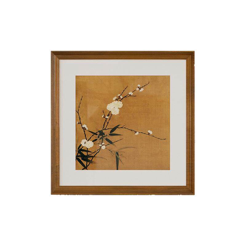 宋代美学新中式客餐厅装饰画法式中古风床头挂画复古玄关过道壁画