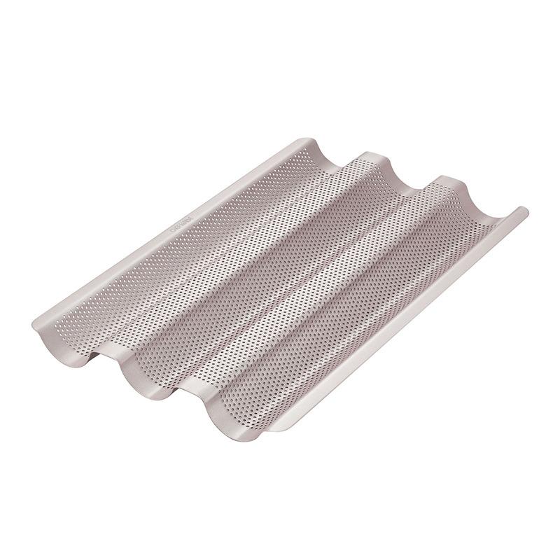 家用大号/小号法式面包烤盘架烤箱用烤长条面包法棍烘焙模具图片