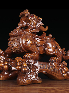 招财貔貅摆件公母一对客厅酒柜办公室桌开业礼品酒店收银台礼物