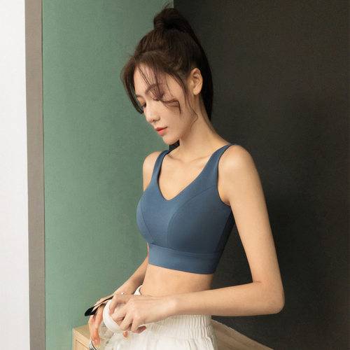 速发运动内衣春夏聚减震步跑季拢文胸健身背心款瑜伽服上衣外穿