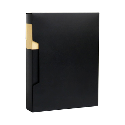 速发尼家 非黑即白插页资料册A4 简约商务文件夹多层文件册琴曲乐
