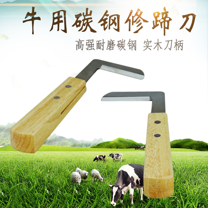 速发牛用修蹄刀 牛马驴羊一字型刀蹄修 左手右手修蹄工具 直刀弯