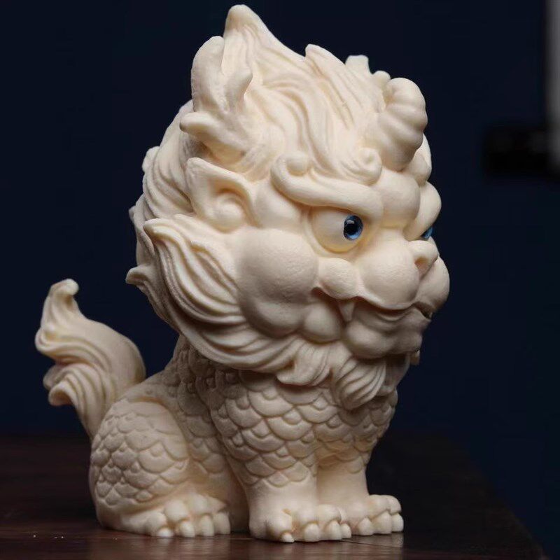 速发果独角麒麟大摆件招财貔貅狮子家居客厅博古架造景工艺礼品摆