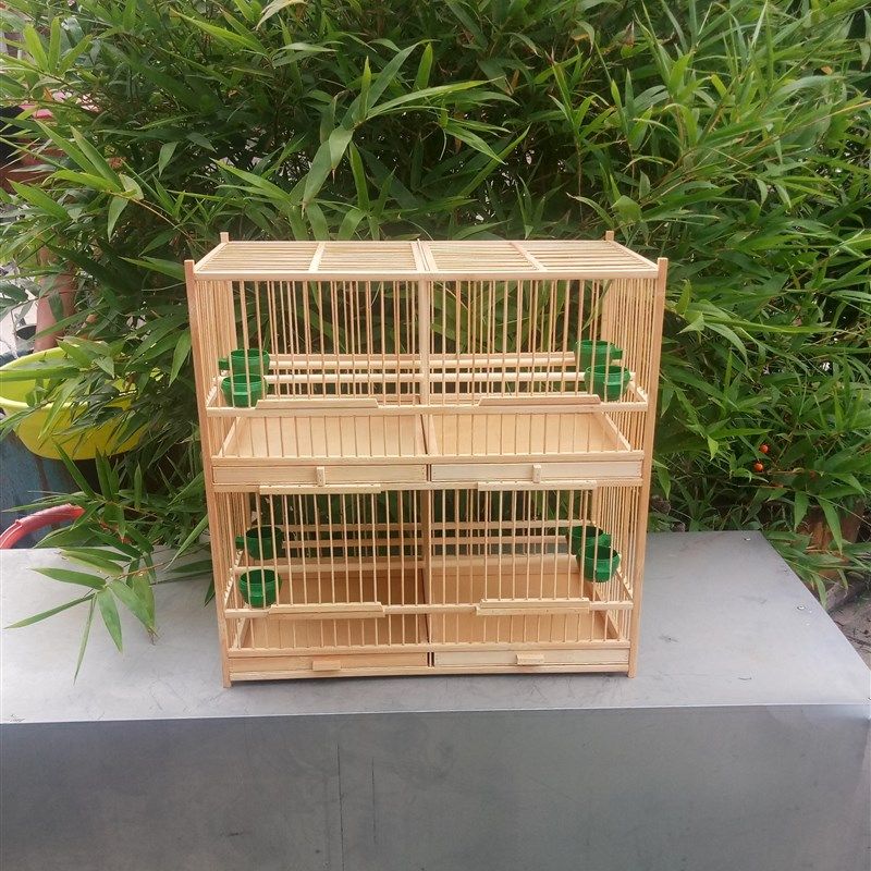 速发鸟笼精品四格排笼绣眼 玉鸟 颠雀 黄蓉 芙颏 珍珠鸟 贝子笼