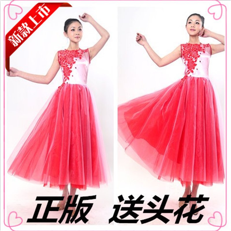 速发新款舞台演出服装合演服装长裙演出民乐唱奏演大合唱古筝表服
