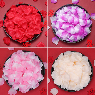 速发婚礼求婚表白制造浪漫场景布置花瓣房床瑰婚假装饰玫上手撒花