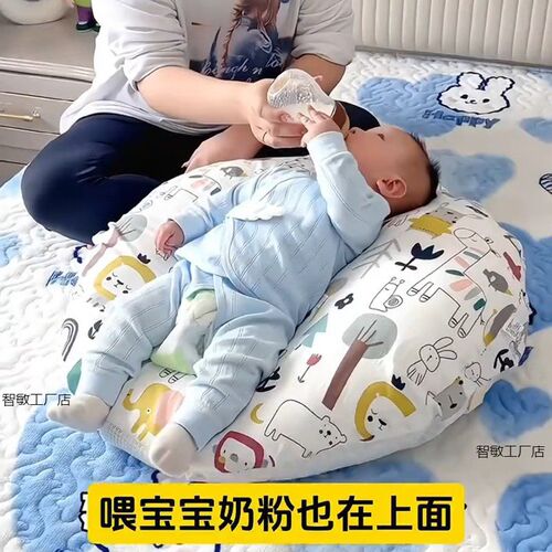 现货速发婴儿防吐奶斜坡哺乳枕二合一枕防胀气溢奶呛奶儿斜坡靠垫