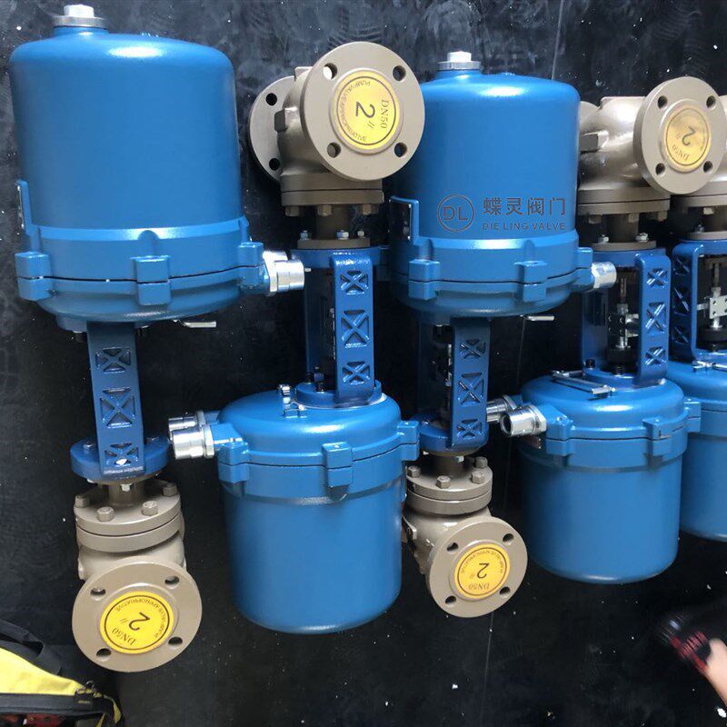 速发暖气泵房 ZD-64C D450电子式电动套筒调节阀 蒸汽水流量控制