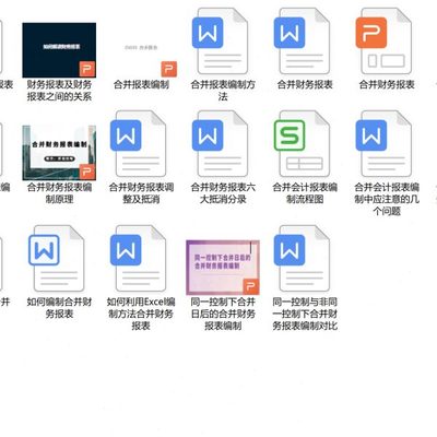 合并财务报表编制解读上市公司普华永道模板集团母子公司财务报表