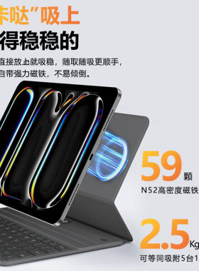 竞闪适用2025苹果ipad妙控键盘蓝牙air6平板电脑外接3超轻薄11寸pro智能磁吸双面夹壳9第10十代4/5保护套一体