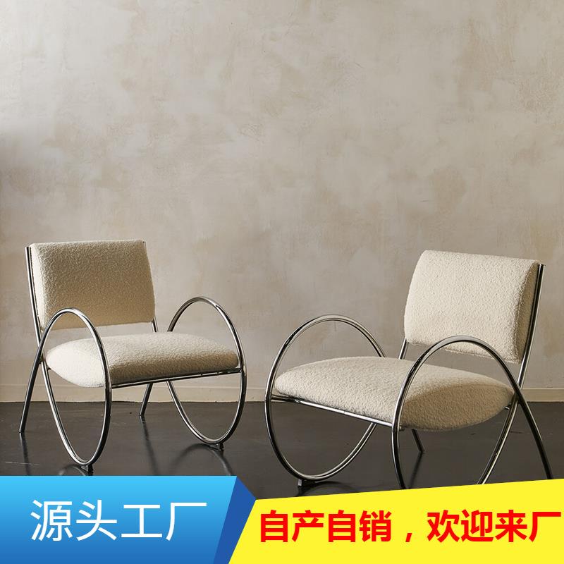 北欧单人沙发椅轻奢现代简约客厅阳台网红单椅小户型懒人休闲椅子