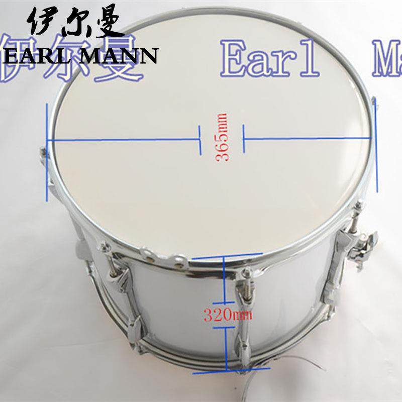 伊尔曼EarlMann木腔小军鼓14寸银灰色小军鼓打击乐器