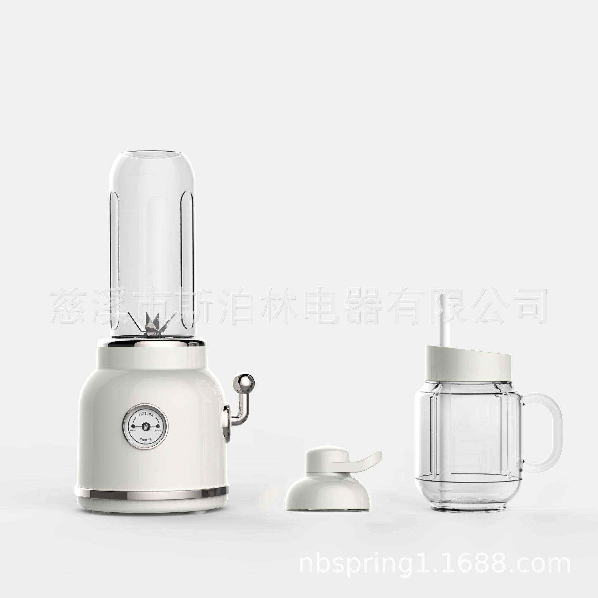 家用小型全自动便携式机械开关复古榨汁机