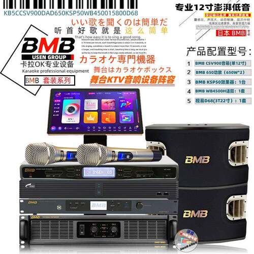 BMB卡拉OK套装音响CSV-900C专业舞台KTV音箱套装设备娱乐套装音响