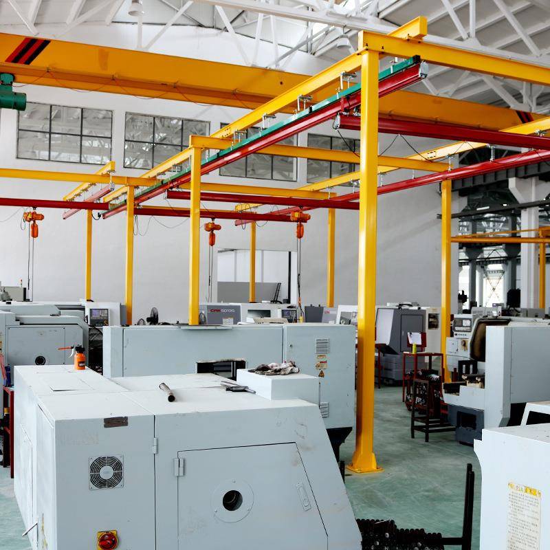 龙门倒挂式KBK柔性轨道起重机铝合金导轨行车航吊厂房安装搬运