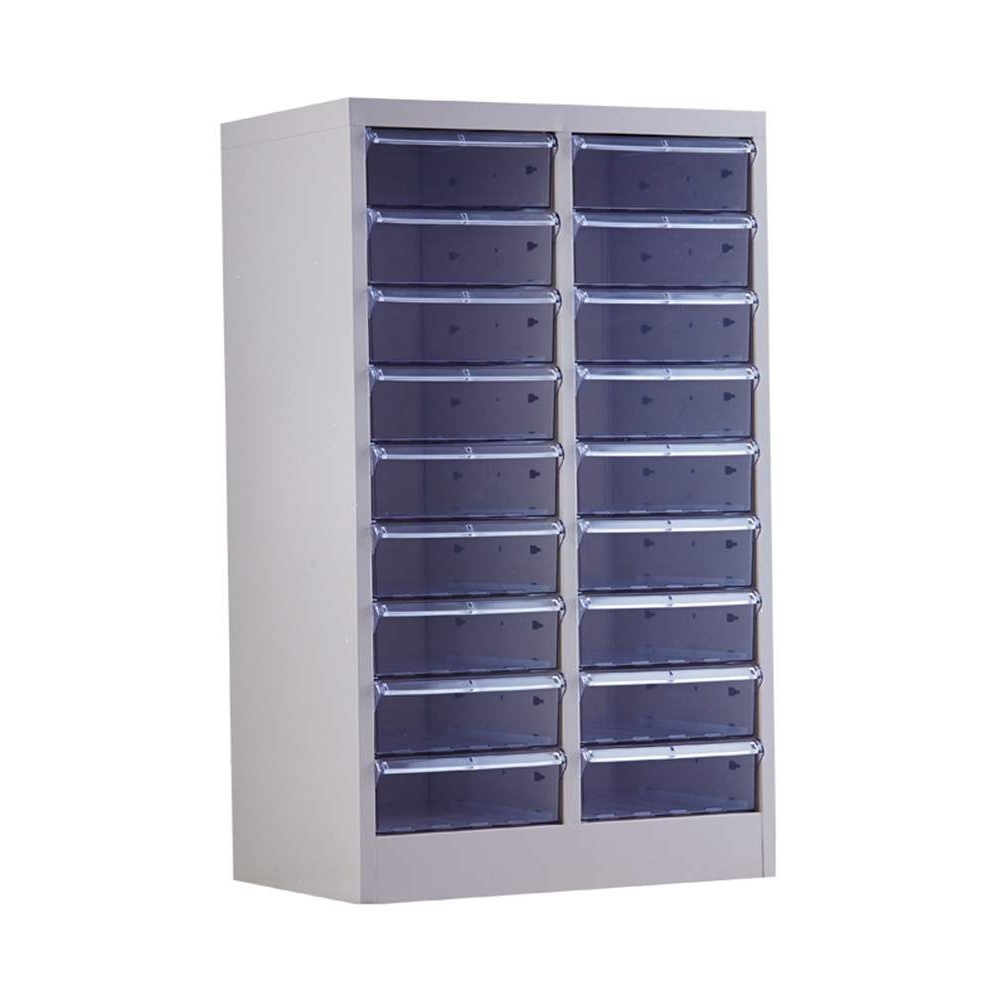 ftA4纸文件柜15/18抽屉式办公资料整理柜透明多层带锁16/32抽分类