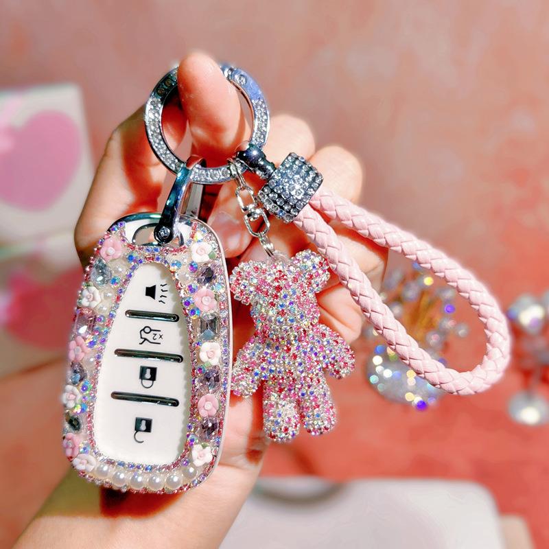 专用于雪佛兰探界者钥匙套迈锐宝xl创酷开拓者沃兰多星迈罗镶钻女