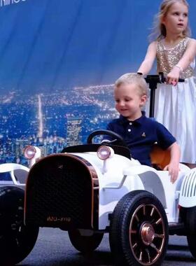 贝奇多亲子遥车童电动汽车51427充电儿控自驾手推溜娃电动车