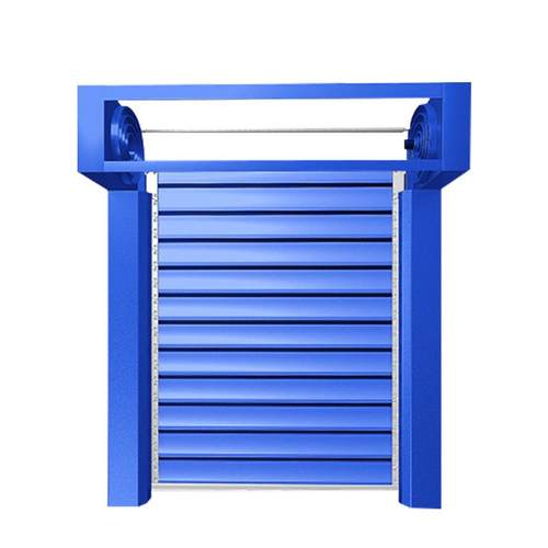 涡轮硬质快速门厂房铝合金卷帘门抗风防盗自动感应滚筒硬质快速门