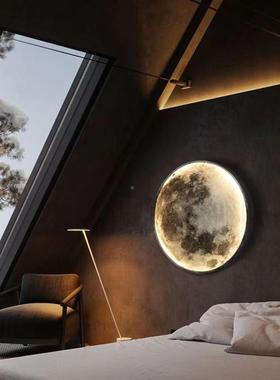 L壁ED墙灯灯廊月亮灯新款装饰灯卧室灯走灯房间过0450道灯月球