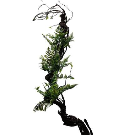 DIY装饰可014339弯曲人造藤条植藤条仿真物绿萝叶植7物藤条1.墙米