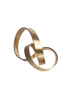 抽象金属摆件绳结装饰客厅样板房书架柜书桌前卫艺术软装摆设