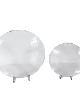 现代简约形5875意透明玻璃金属花圆器水培插房花客厅样板家居创装