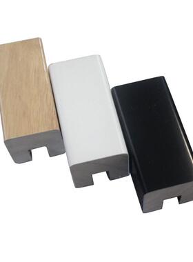 实木卡扶槽手现代约家用GPQ楼梯栏扶杆护栏扶手别墅阳台简室外玻