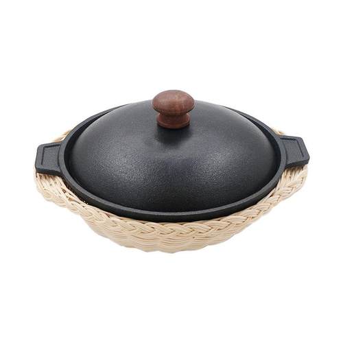 黄焖鸡米饭专用煲仔饭生铁砂锅巴饭铸铁耐烧锅巴饭不沾专用铁砂锅