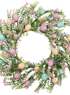 复活节花环复活节彩蛋花用于活节环装饰人复活节门复AEZ造花环