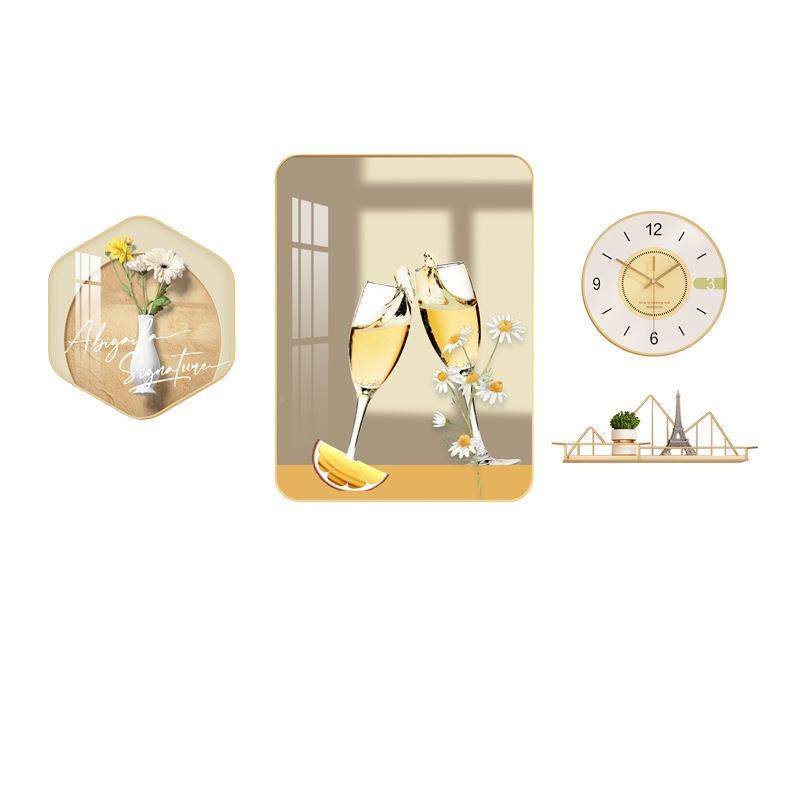 新款餐厅装饰壁画瓷组合酒店画民DOO晶宿餐桌墙面装饰墙挂面画装