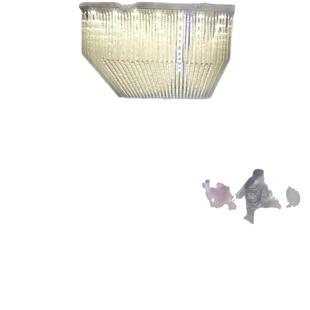 别墅客厅灯酒店堂楼宝部吊灯会大售议室珠店长方形水晶灯轻奢