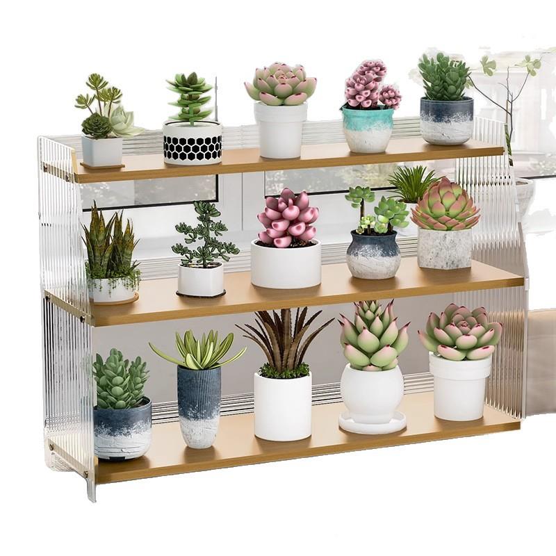 飘窗多花架子餐台面花架多桌层阳台梯ZWJ-4678形置物架肉客厅杯子