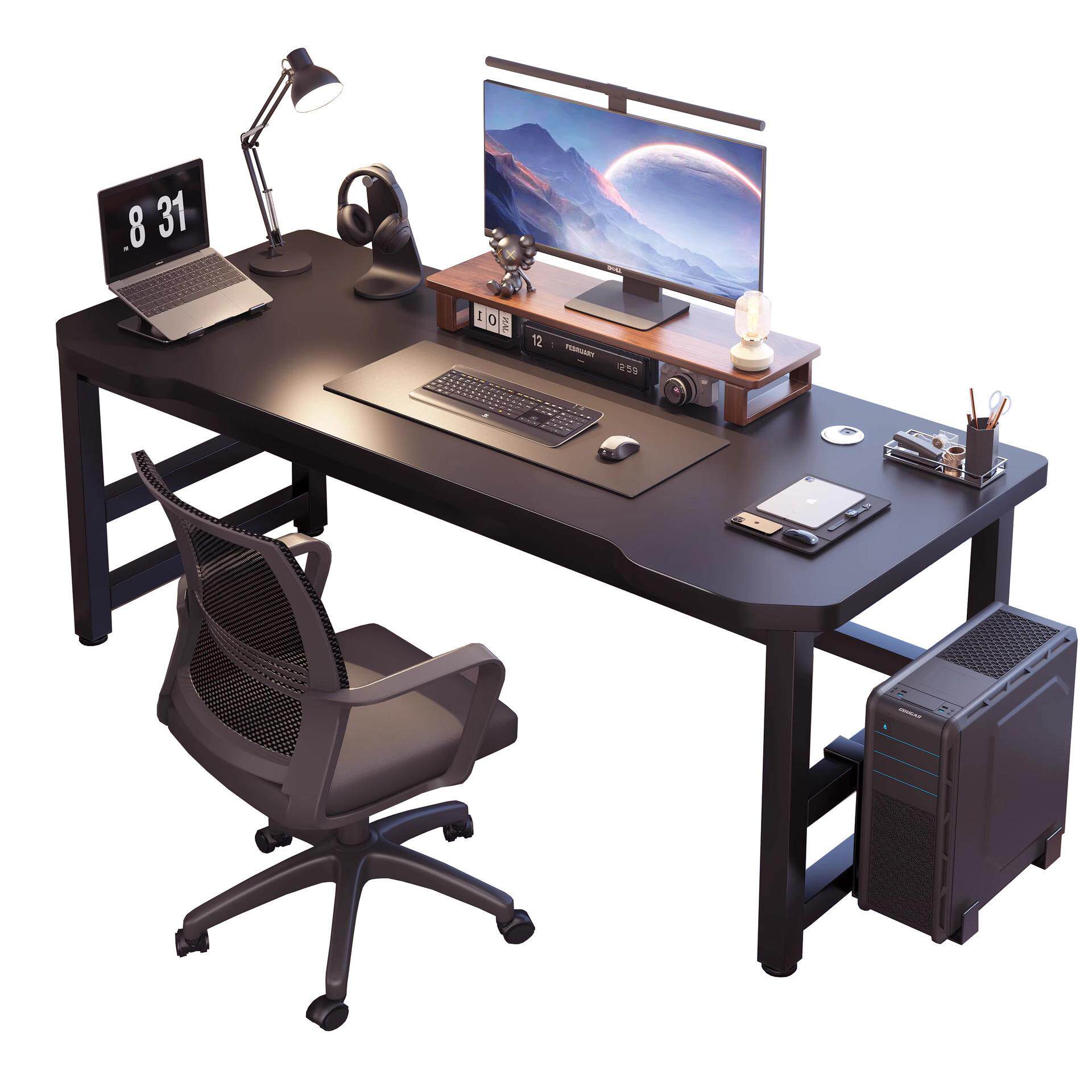 实木生态板电脑桌台式家用电竞桌卧室办公桌学生书桌出租屋长桌子