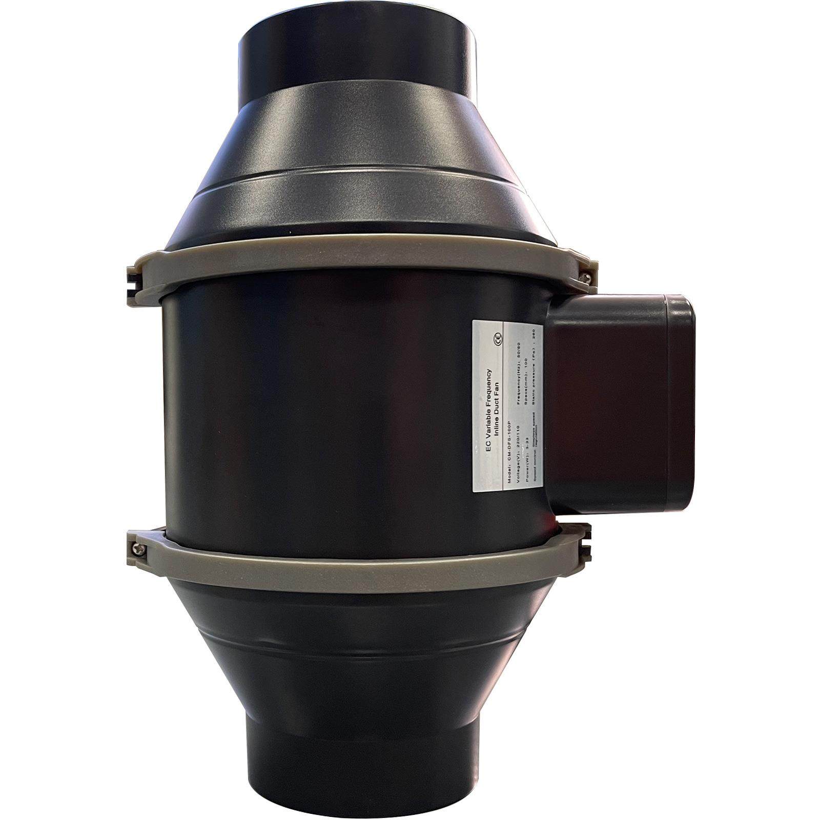 EC100mm4寸帐篷种植水培种植家用通风增压斜流风机内联管道风机