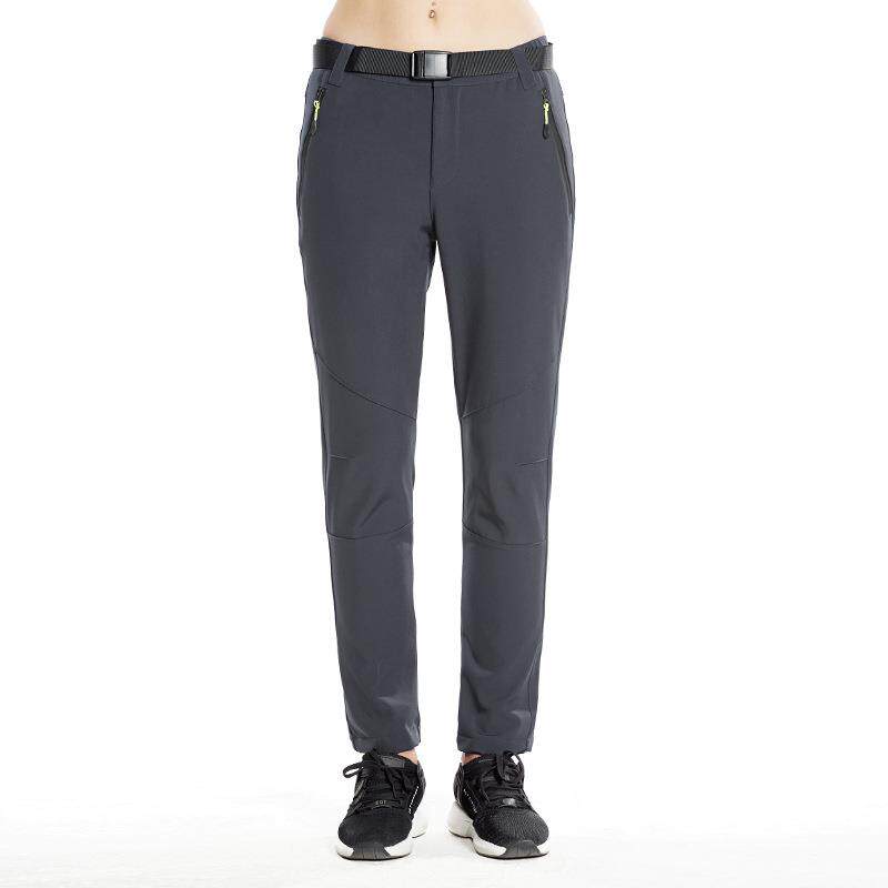 户外冲锋裤男女冬季加绒加厚登山滑雪防风防水抓绒软壳裤保暖