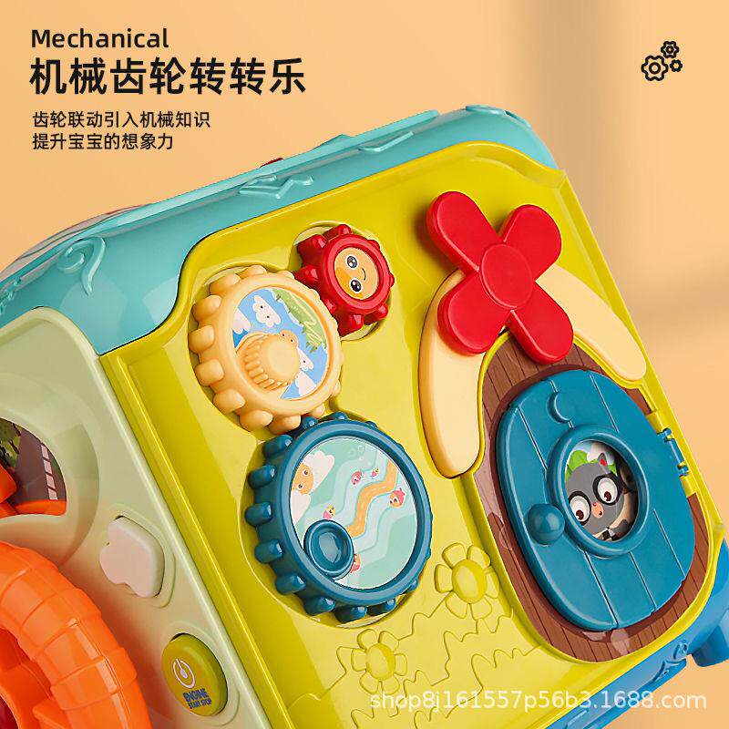 婴幼儿玩具音乐拍拍鼓手拍鼓立方六面体多功能玩具612个月0-岁